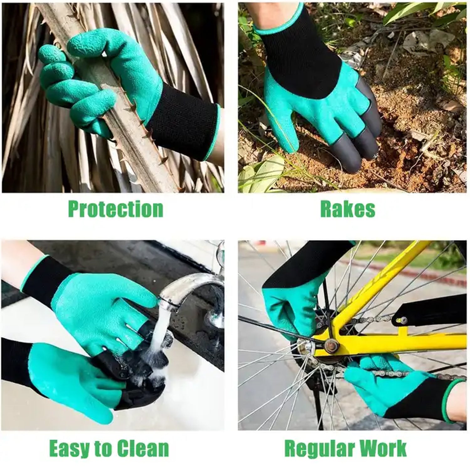 0719 Heavy Duty Garden Farming Gloves- ABC Plastic Washable With Hand Fingertips & ABS Claws For Digging & Planting, Gardening Tool for Home Pots Agriculture Industrial Farming work Men & Women (1 Pair) 0719 Heavy Duty Garden Farming Gloves- ABC Plastic Washable With Hand Fingertips & ABS Claws For Digging & Planting, Gardening Tool for Home Pots Agriculture Industrial Farming work Men & Women (1 Pair)